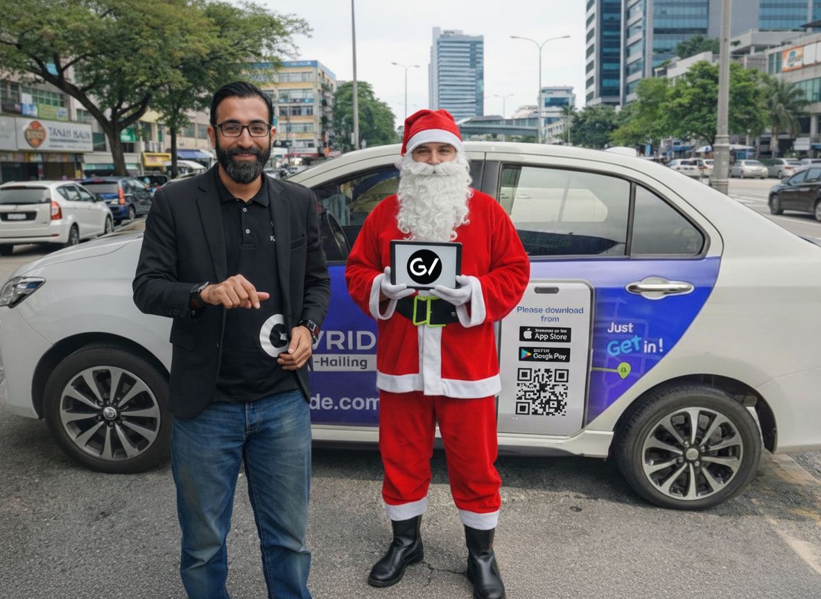 40 penumpang GV Ride dapat kejutan hadiah Hari Krismas