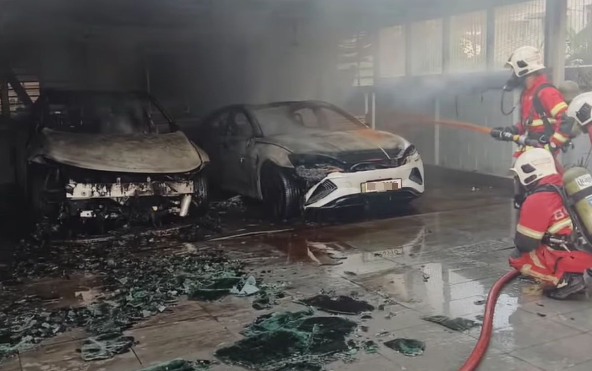 BOMBA investigating fire involving two EVs parked at home