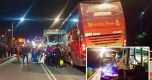 Express bus collides with trailer in Rompin, 30 passengers escape unhurt