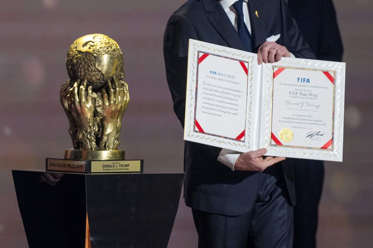 FIFA faces backlash after awarding first Peace Prize to Donald Trump