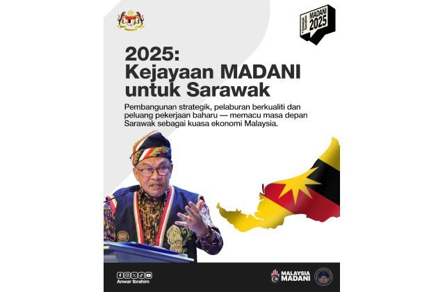 Govt committed to advancing Sarawak’s wellbeing through inclusive development, says PM