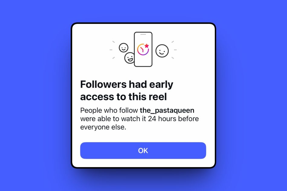 Instagram Sedang Menguji Ciri ‘Early Access’ Untuk Kandungan Reels