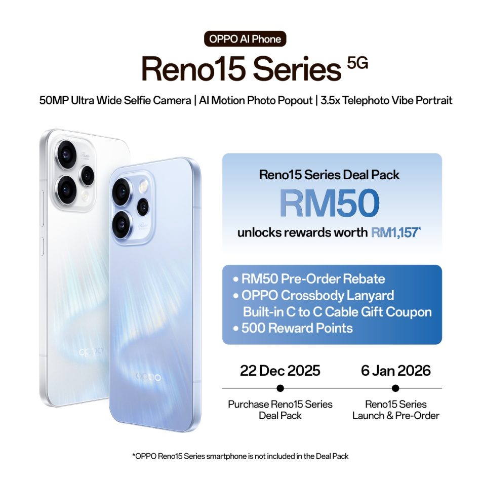 Kehadiran Oppo Reno15 Untuk Pasaran Malaysia Diacah Secara Rasmi – Tempahan Awal Dibuka