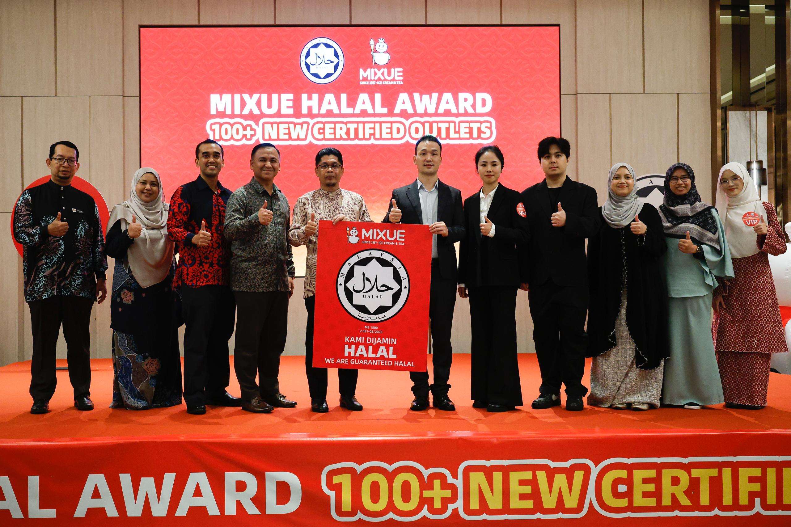 Lebih 100 cawangan MIXUE Malaysia diiktiraf sijil halal JAKIM