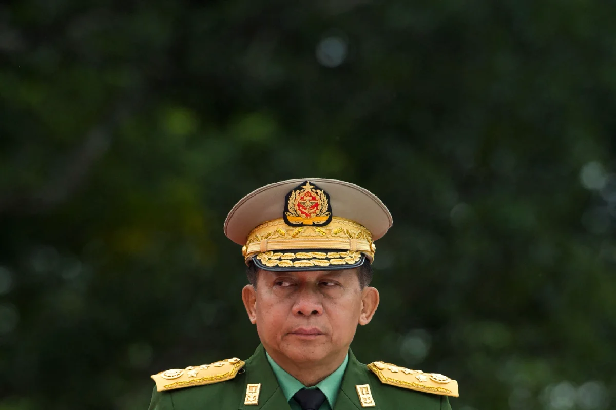 Myanmar's military ruler Min Aung Hlaing oversees controversial election
