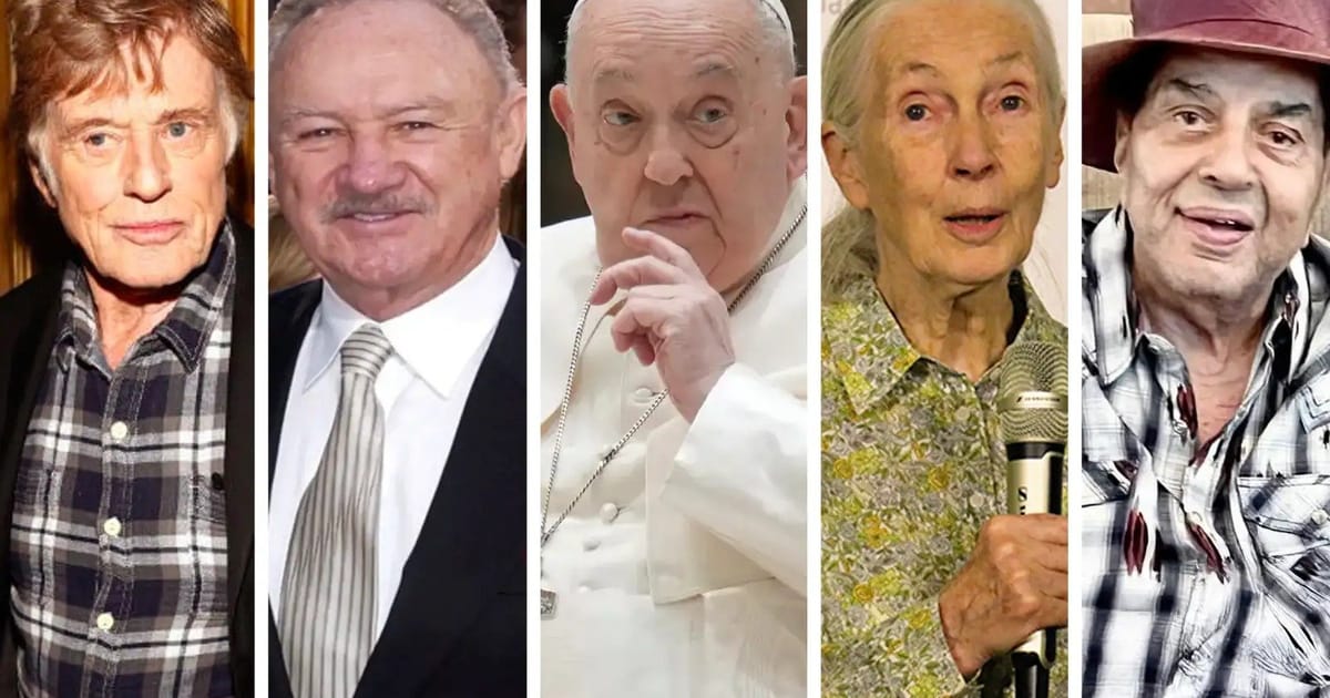 Redford, Goodall, ‘Iceman’, pope, notable deaths of 2025