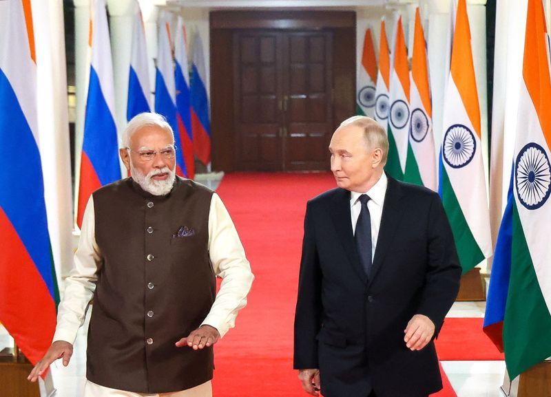 Russia's Putin to hold summit talks with India's Modi in Delhi