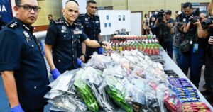 Selangor cops nab 3, seize drugs worth RM10.4mil in Kajang bust