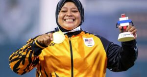 Shot put ace sets her sights higher after record-breaking surprise