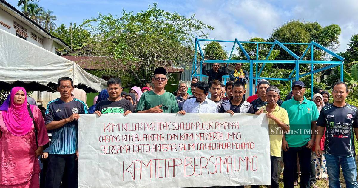 State Umno chief: PKR exodus in Kelantan shows lack of confidence in leadership