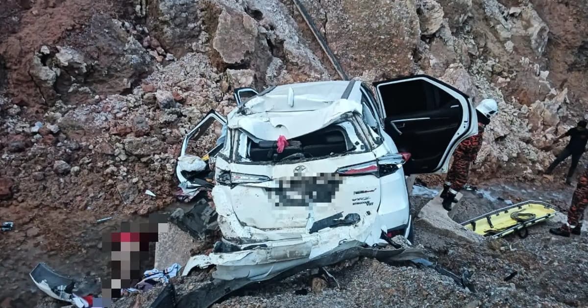 Teacher and fiance killed as car falls into ravine