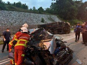 Tragedi Proton Wira gagal memotong, anggota tentera terkorban