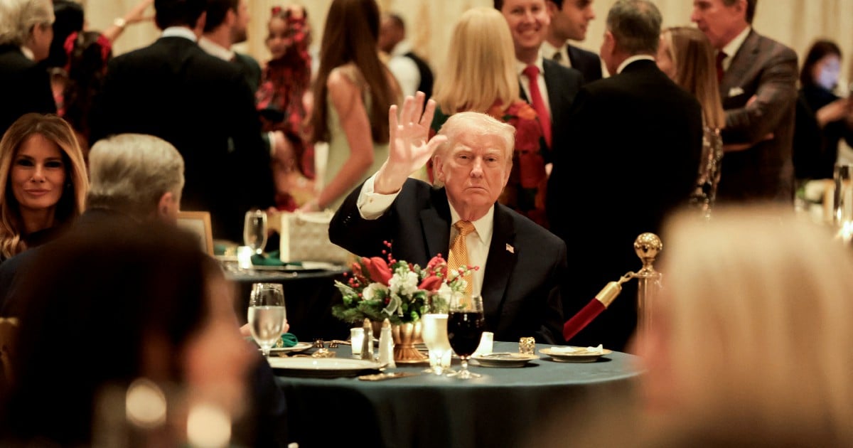 Trump's Christmas messages offer bombs, blessings and blame