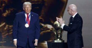 Trump’s Fifa peace prize breached neutrality, claims rights group