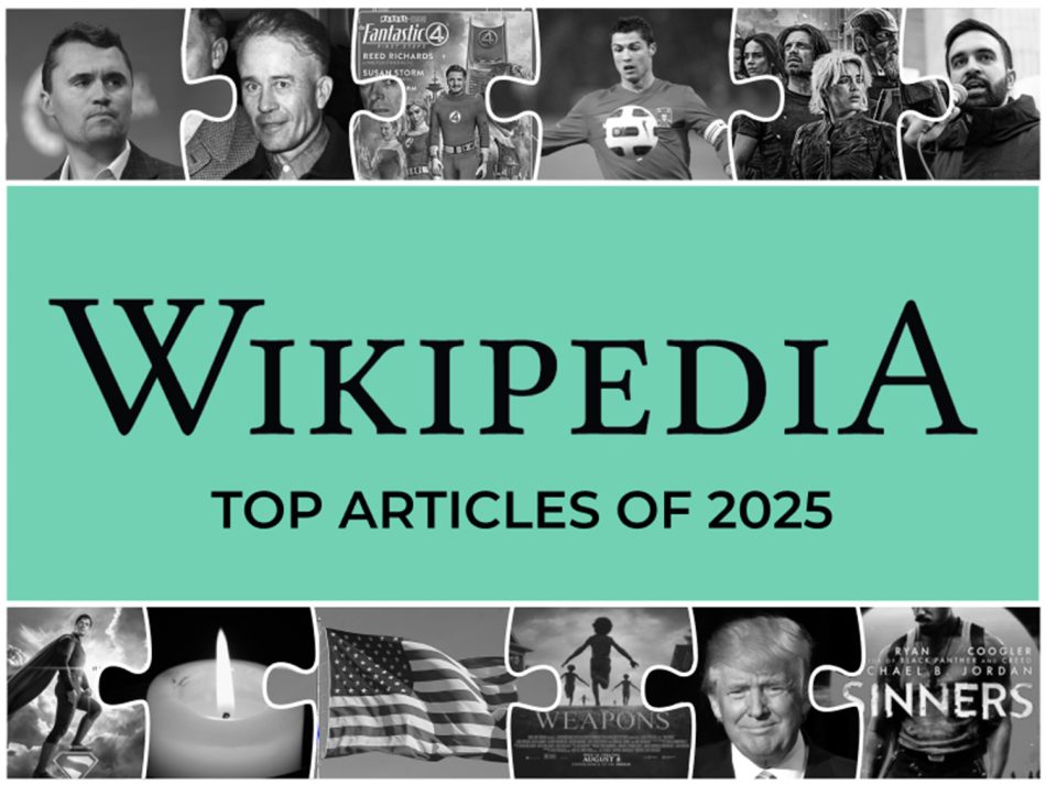 Wikipedia Umum 4.6 Bilion Jam Dihabiskan Pelawat Sepanjang 2025 dan 20 Artikel Paling Popular