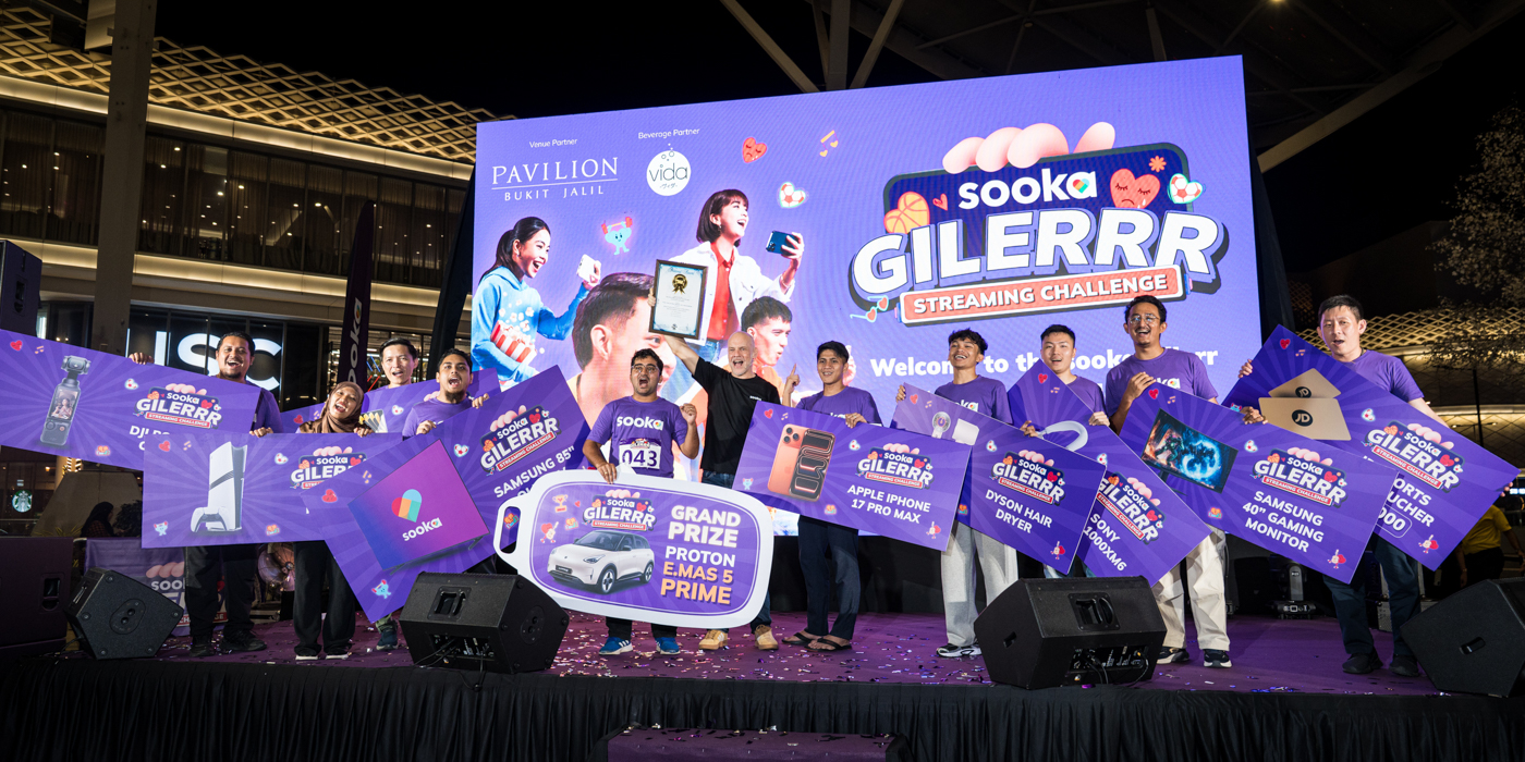 sooka’s Gilerrr Streaming Challenge Draws 273 Participants, Clinches Malaysia Book of Records Title