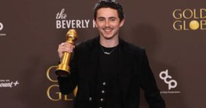 Chalamet, ‘One Battle’ among winners at Golden Globes