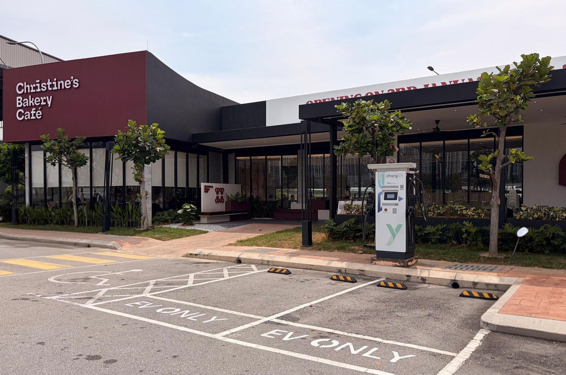 ChargEV 40kW DC Charger at Christine's Bakery Bangi Avenue