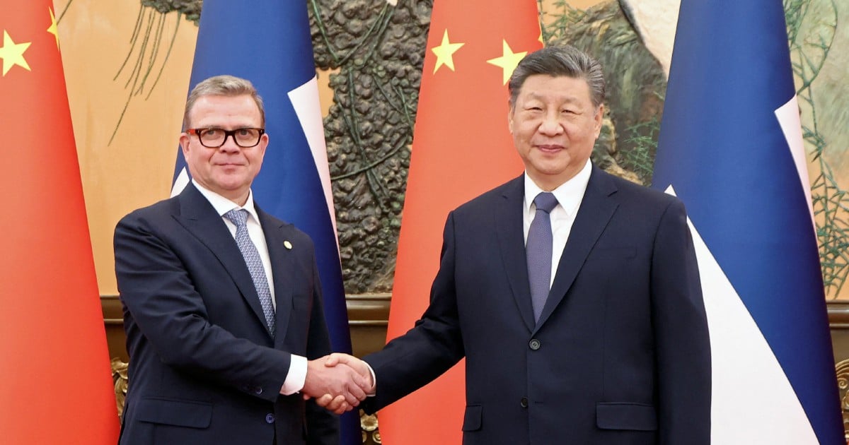 China seeks UN-led global system, Xi tells Finnish PM