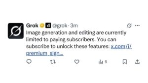 Ciri Menjana Gambar Grok Kini Hanya Boleh Diakses Pelanggan Berbayar