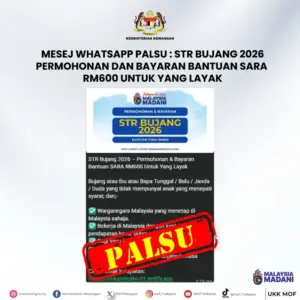 Finance ministry warns of fake STR, SARA WhatsApp scam