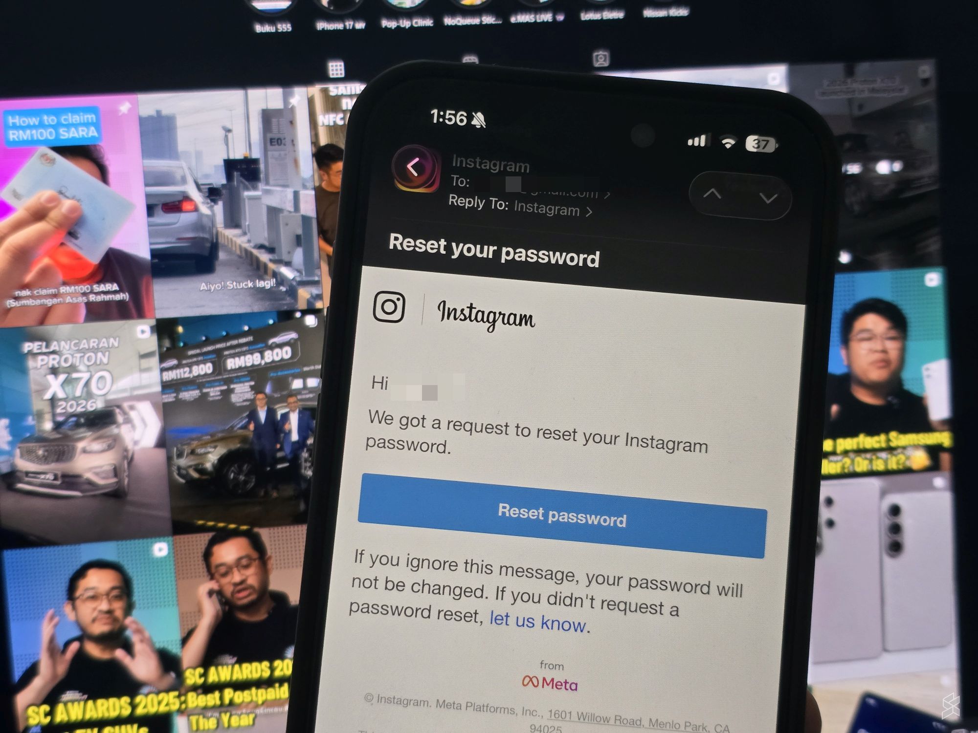 Instagram "Reset your Password" Email: Is there a Data Breach at Meta?