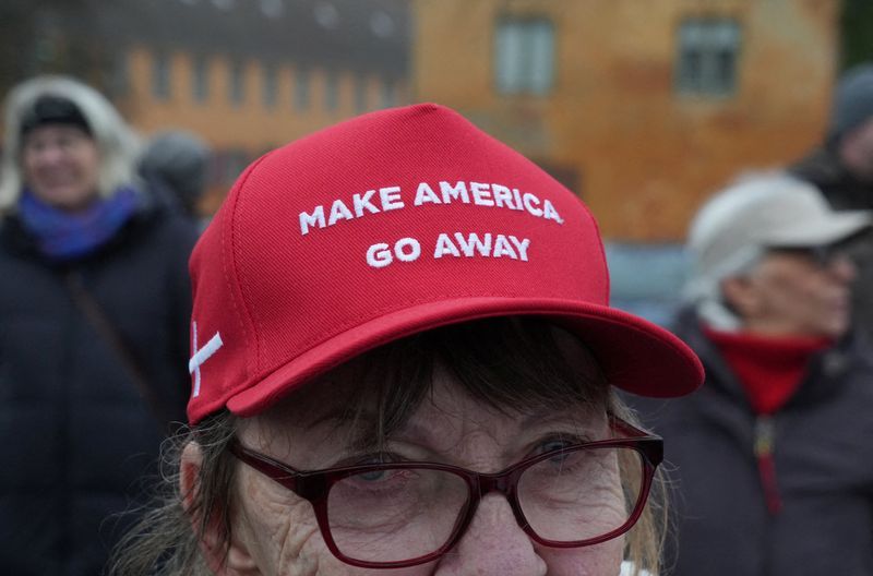 'Make America Go Away' red caps become symbol of defiance in Greenland standoff