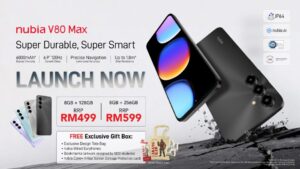 Nubia V80 Max Dijual Di Malaysia Dengan Harga Bermula RM499