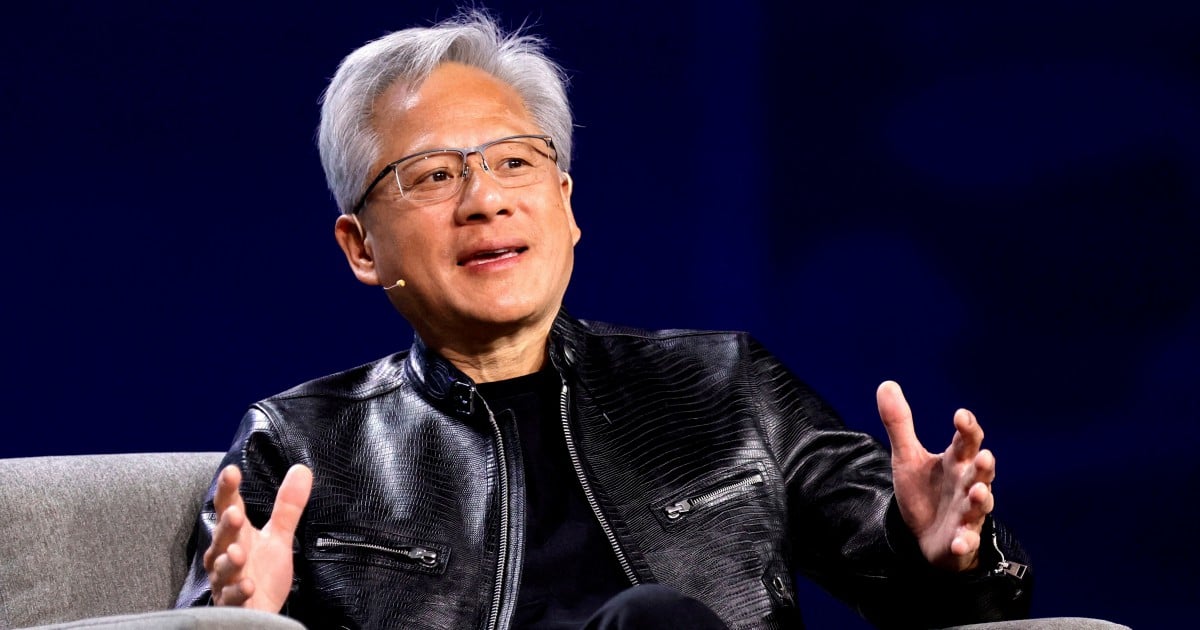 Nvidia CEO Jensen Huang in Shanghai amid China regulatory headwinds