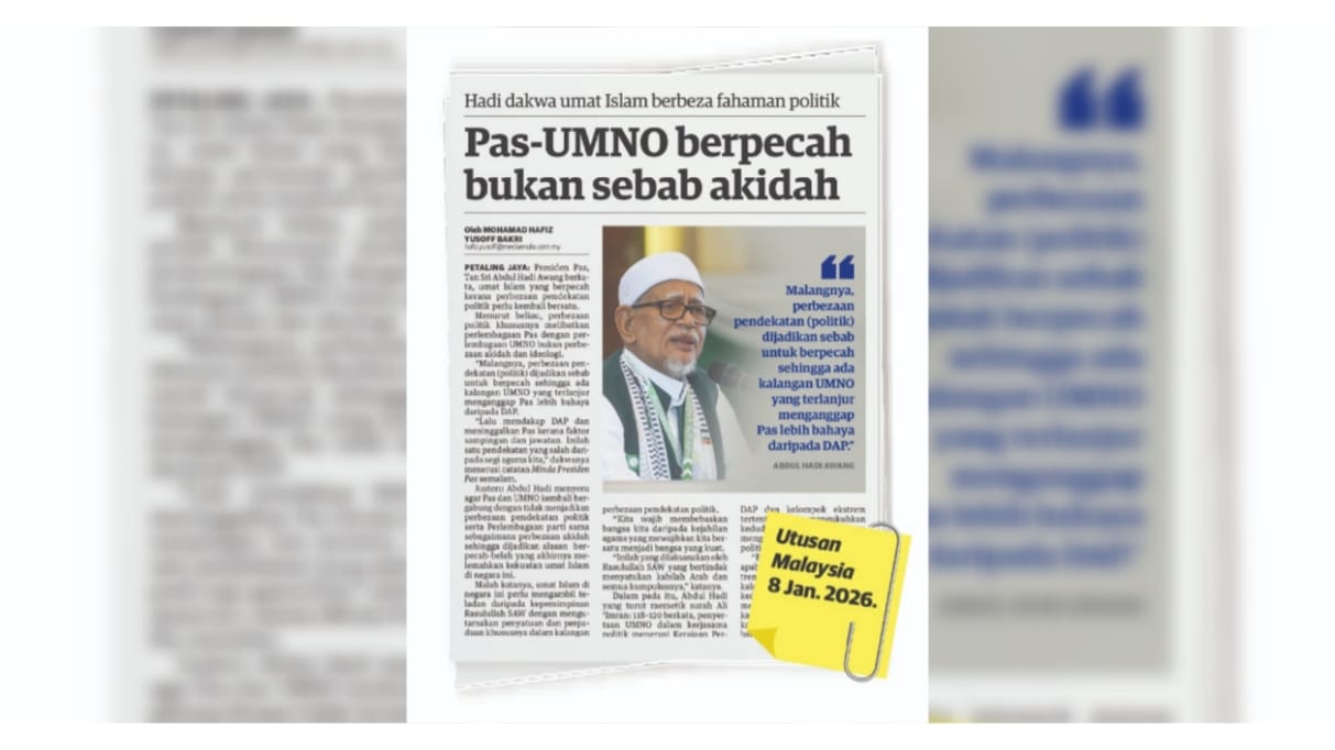 Politik perlu jadi medan penyatuan umat – Mufti