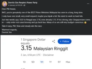 SG politician praises PM Anwar