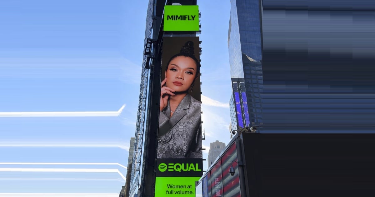 #SHOWBIZ: Mimifly on a high after Times Square billboard spot