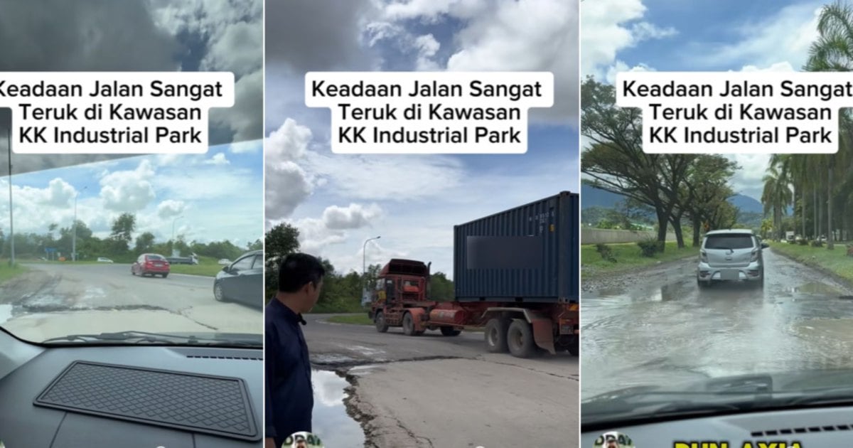 Sabah rep goes on small drive, feels big pain from bad roads [WATCH]