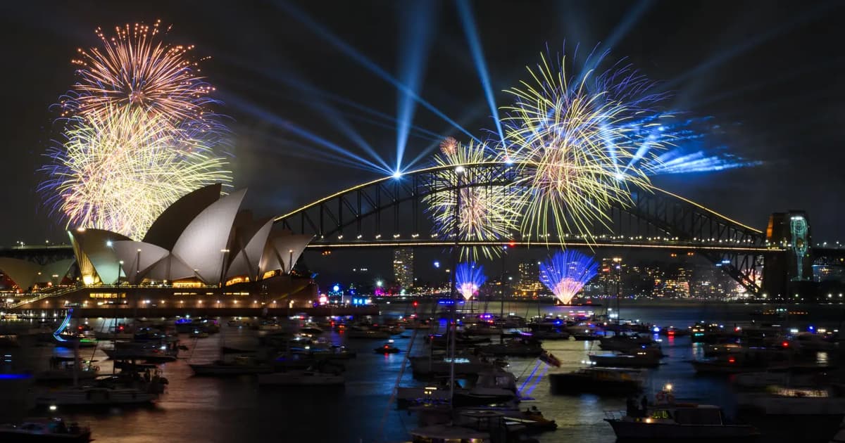 Sydney falls silent before fireworks bring in 2026