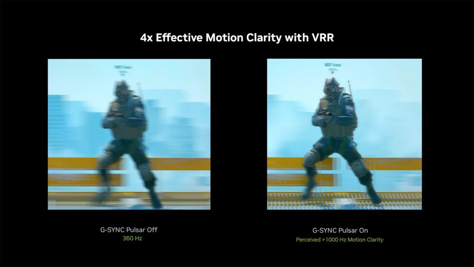 Teknologi NVIDIA G-SYNC Pulsar Menghilangkan Kabur Pada Imej Bergerak