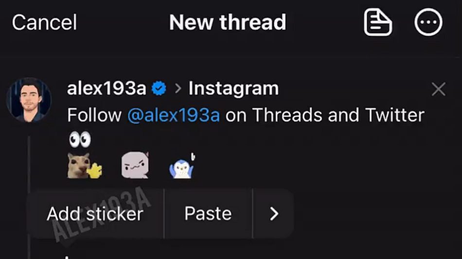 Threads Menguji Ciri Pelekat Beranimasi Dalam Siaran