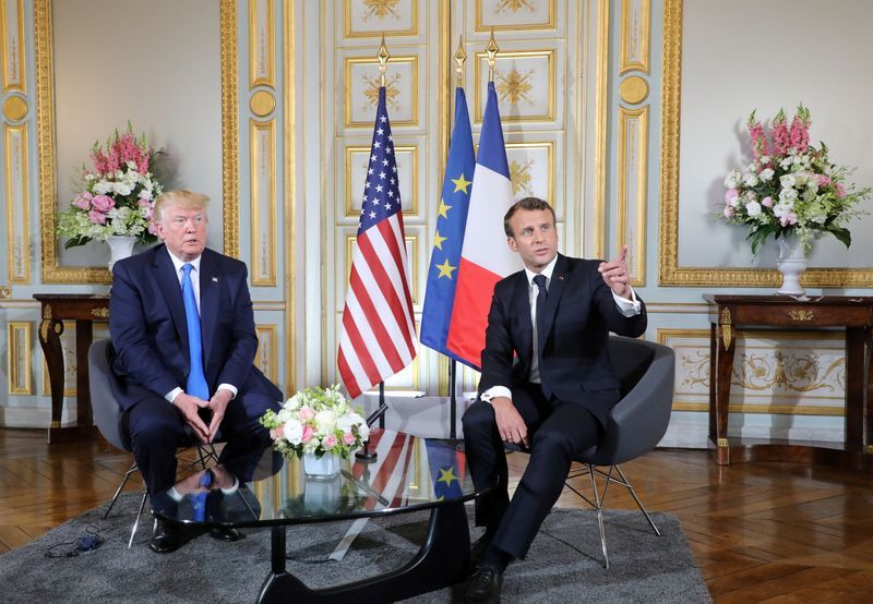 Trump shares messages from France's Macron offering G7 meeting after Davos