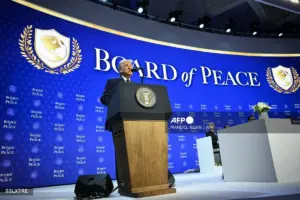 Trump to unveil 'Board of Peace' at Davos amid controversy
