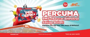 TuneTalk Tawar Kad SIM Percuma Melalui Kerjasama BHPetrol