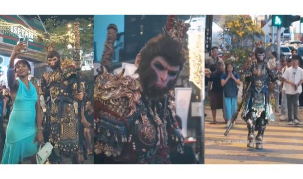 ‘Monkey King’ cosplayer turns heads in Bukit Bintang