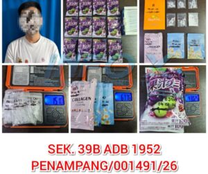 Sabah cops nab suspected drug dealer, seize over RM14,000 worth of powdered ecstasy