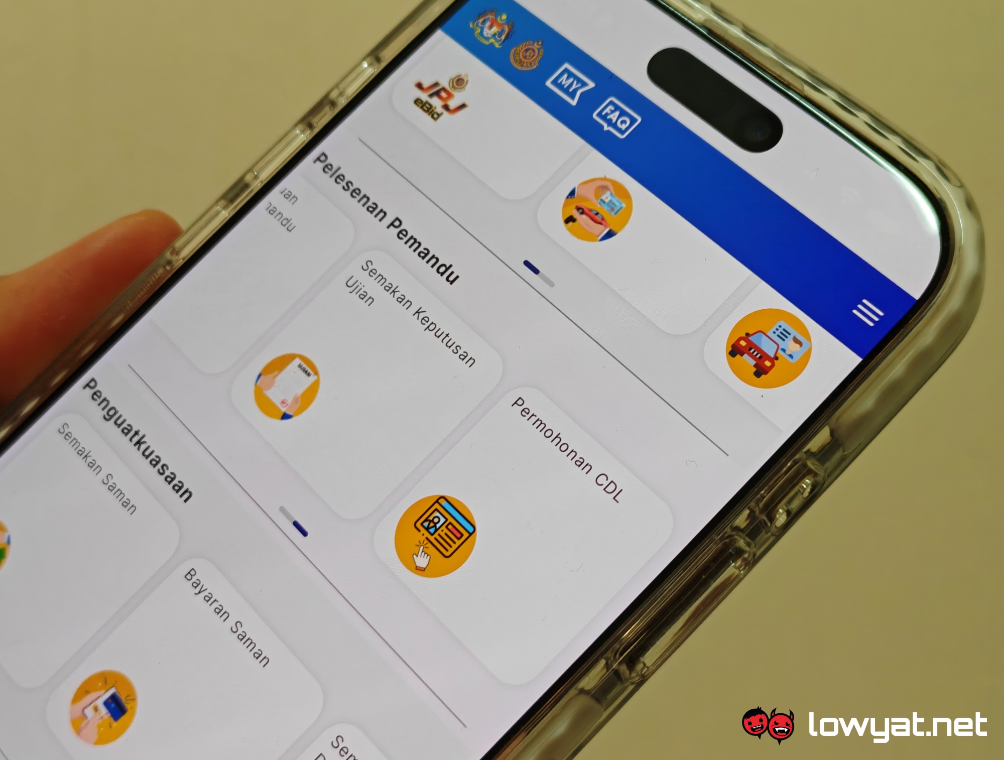 myjpj app can now upgrade p license online