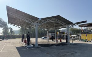 ChargEV Tangkak Pitstop upgraded with 400kW grid supply and covered charging bays