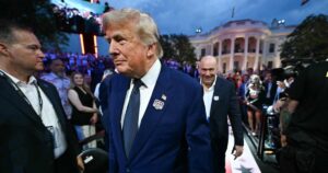 Blood sport at White House for Trump's 80th birthday