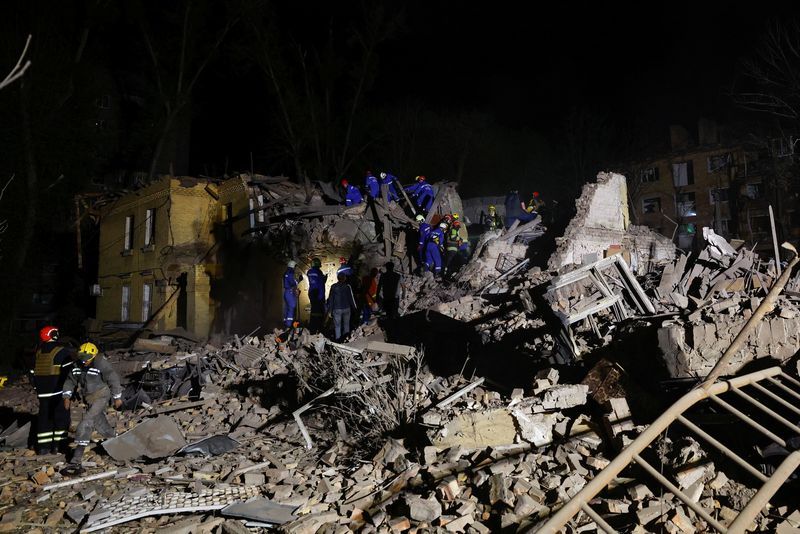Drone, missile attack on Kyiv injures 21, officials say