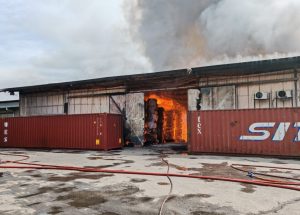 Fire engulfs Port Klang chemicals warehouse