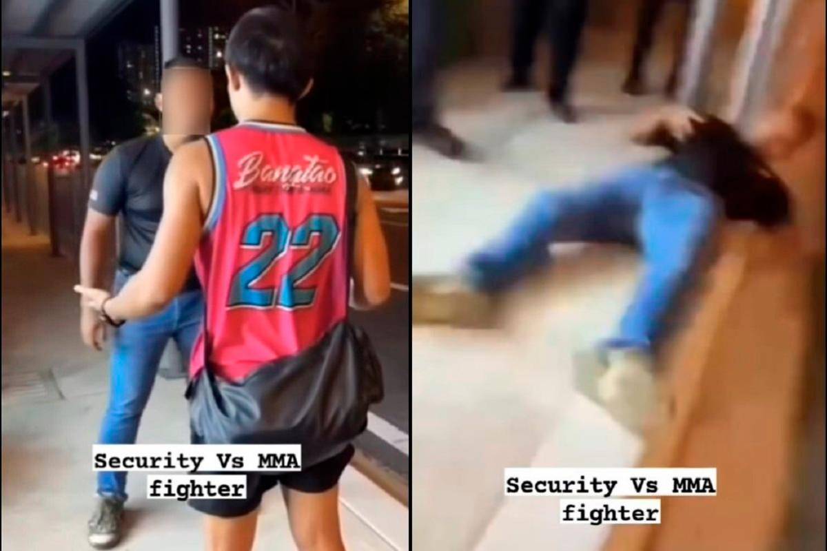 Abang Gerak Solo provokes trained fighter, KOed in one punch goes viral