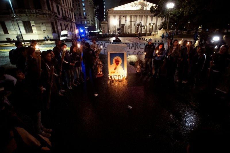 Argentina bids farewell to Pope Francis with 'symbolic embrace' at open-air mass in Buenos Aires