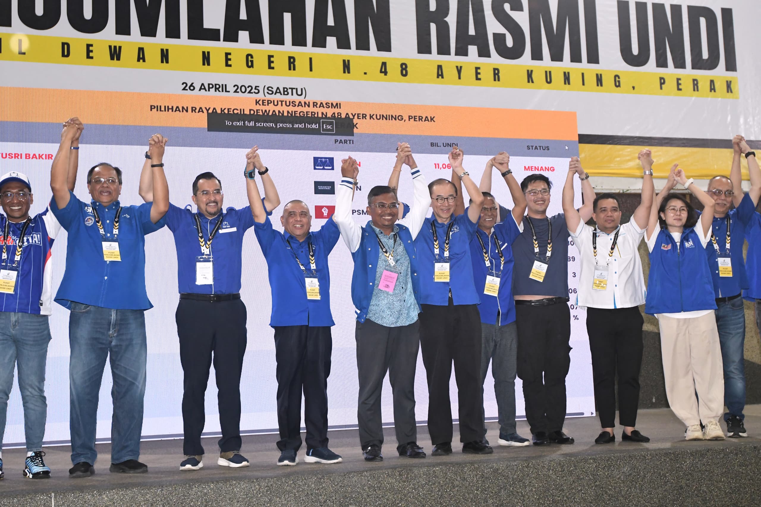 Ayer Kuning bukti kerjasama erat BN, PH - Saarani