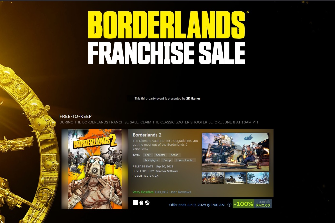 Borderlands 2 free